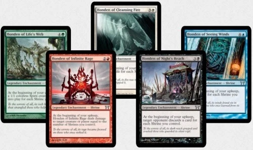 5 Honden Enchantment - Champions (COK) - 1x of each - MP-NM Sets - Magic MTG FTG - Image 2 of 2