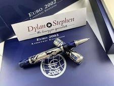 Montegrappa Euro 2002 Sterling Silver Limited Edition rollerball pen NEW