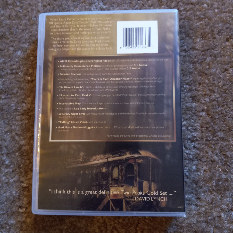 DVD TWIN PEAKS Definitive Gold Box Edition 1990 TV Series eBay