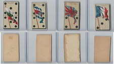 T177 Atc Flag Dominoes 1910 Bulgaria Costa Rica England France