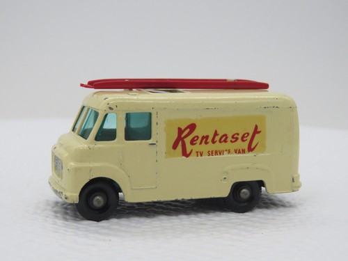 Juego de alquiler de furgoneta de servicio de TV Lesney Matchbox #62 1963 vintage con caja original - Imagen 2 de 12