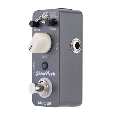 MOOER Shim Verb Reverb Guitar Effect Pedal True Bypass for Electric Guitar Z9Q7