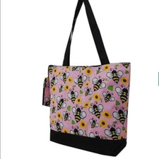 Bee Happy NGIL Canvas Tote Bag
