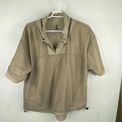 Ping Golf Jacket Windbreaker Coat Mens XL Khaki Green Short Sleeve - Picture 7 of 13
