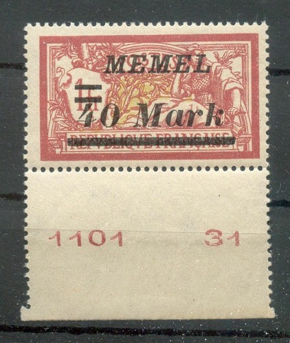 Memel 116 Bru Print Date ** MNH Mint (37850)