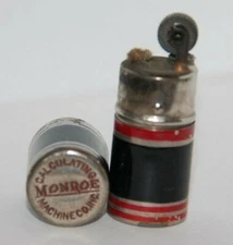 Rare, Weston Advertising Lighter - MONROE Calculating Machine Co. - 1930s