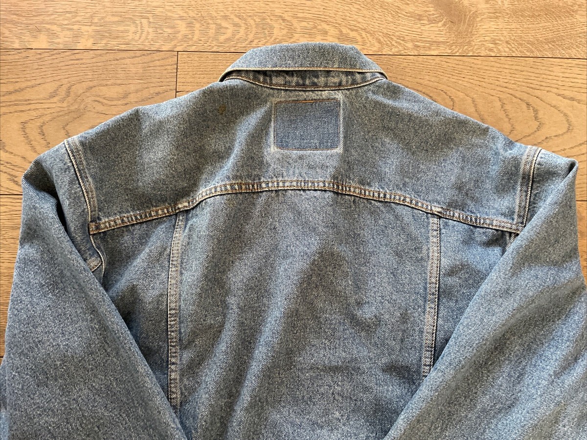 Vintage Levis Mens Relaxed TRUCKER Blue Denim Jean Jacket