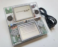 Nintendo DSi  clear white Handheld System+ charger