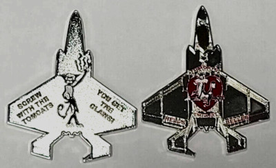 SCREW WITH THE TOMCATS YOU GET THE CLAWES VMFA-311 F-35 2'' CHALLENGE COIN