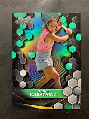 Daria Kasatkina 2024 Topps Graphite Tennis Aqua Refractor /199 #54