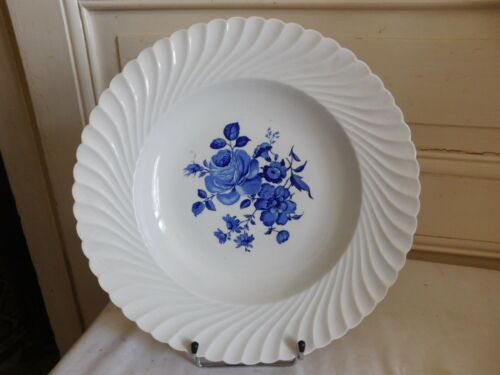 Dish Round And Deep Earthenware Keller & Guérin Decoration Roses Ca 1922 - 第 1/10 張圖片