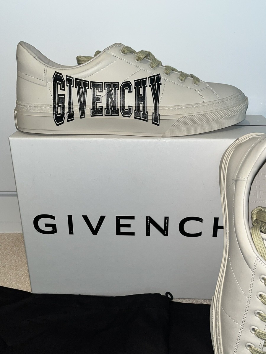 GIVENCHY ジバンシィロゴ CITY キャンバス&スエードスニーカー NIB $695 Givenchy City Sport College Logo Sneakers - Sz 12