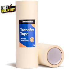 12" X 100' Roll of Paper Transfer Tape for Vinyl, Made in America, Premium-Grade