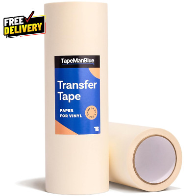 12'' X 100' Roll of Paper Transfer Tape for Vinyl, Made in America, Premium-Grade