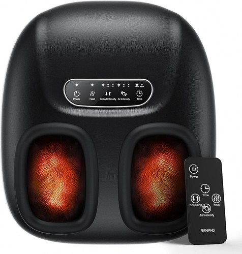 RENPHO Shiatsu Foot Massager Machine Electric Heat/Kneading/Compression +Remote