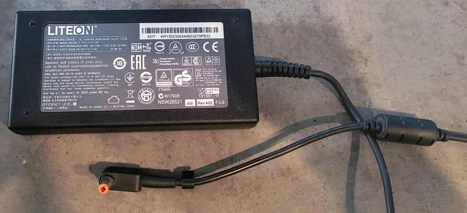 LITEON PA-1131-05 19V 135W Laptop Charger Power AC Adapter for Acer V Nitro + - Image 3 of 3