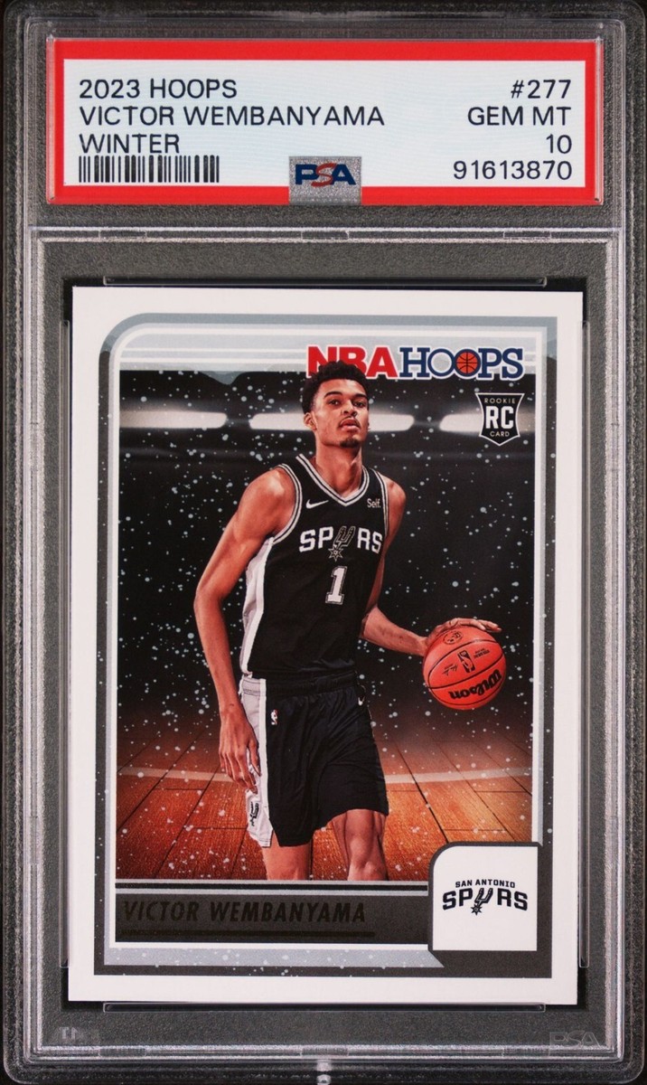美品 Topps2023 WEMBAYAMA ウェンバンヤマ RC ミニパラレル 2023 Panini NBA Hoops Victor Wembanyama (RC) Winter Card #277 PSA