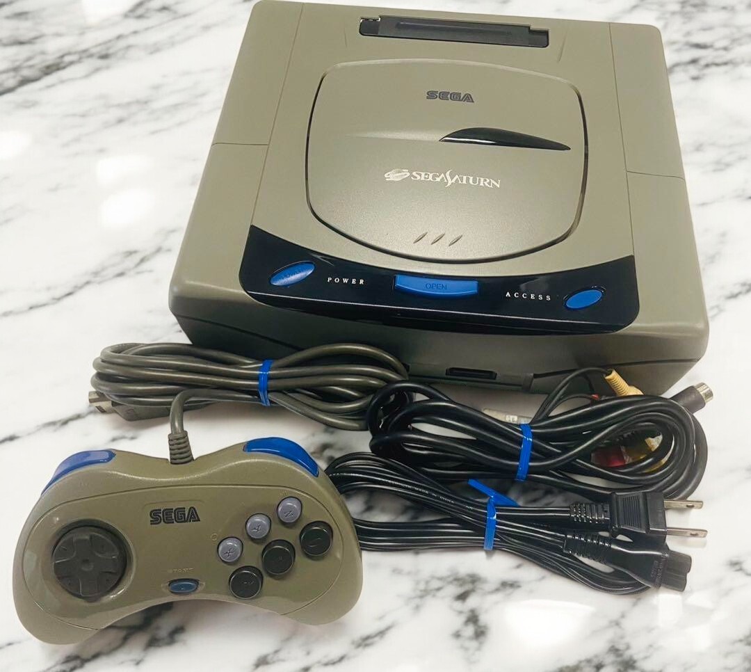 Sega Saturn Console Gray HST-3200 Japanese Version select bandle