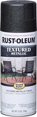 Rust-Oleum 252303 Stops Rust Metallic Textured Spray Paint, 12 Oz, Galaxy