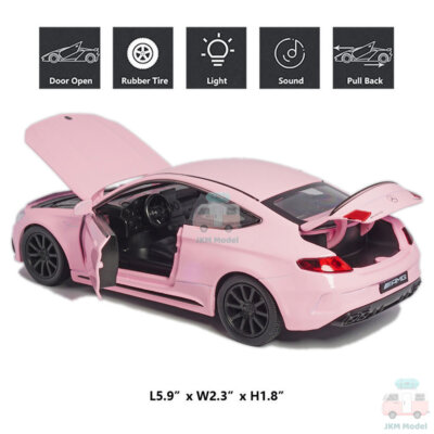 Mercedes C63 S AMG Coupe 1:32 Model Car Diecast Toy Vehicle