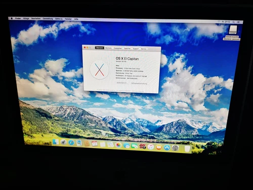 Imac 20 inch, Mid 2007 OS X EL Capitan neu Installiert 250GB Festplatte 4GB Ram