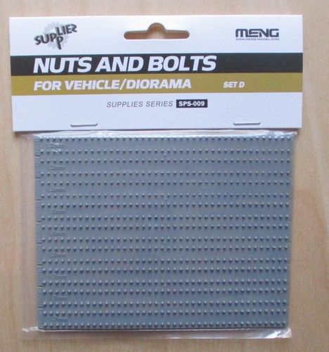 Nuts & Bolts for Vehicle/Diorama Plastic Set D Meng Supplies SPS9 - 第 1/2 張圖片