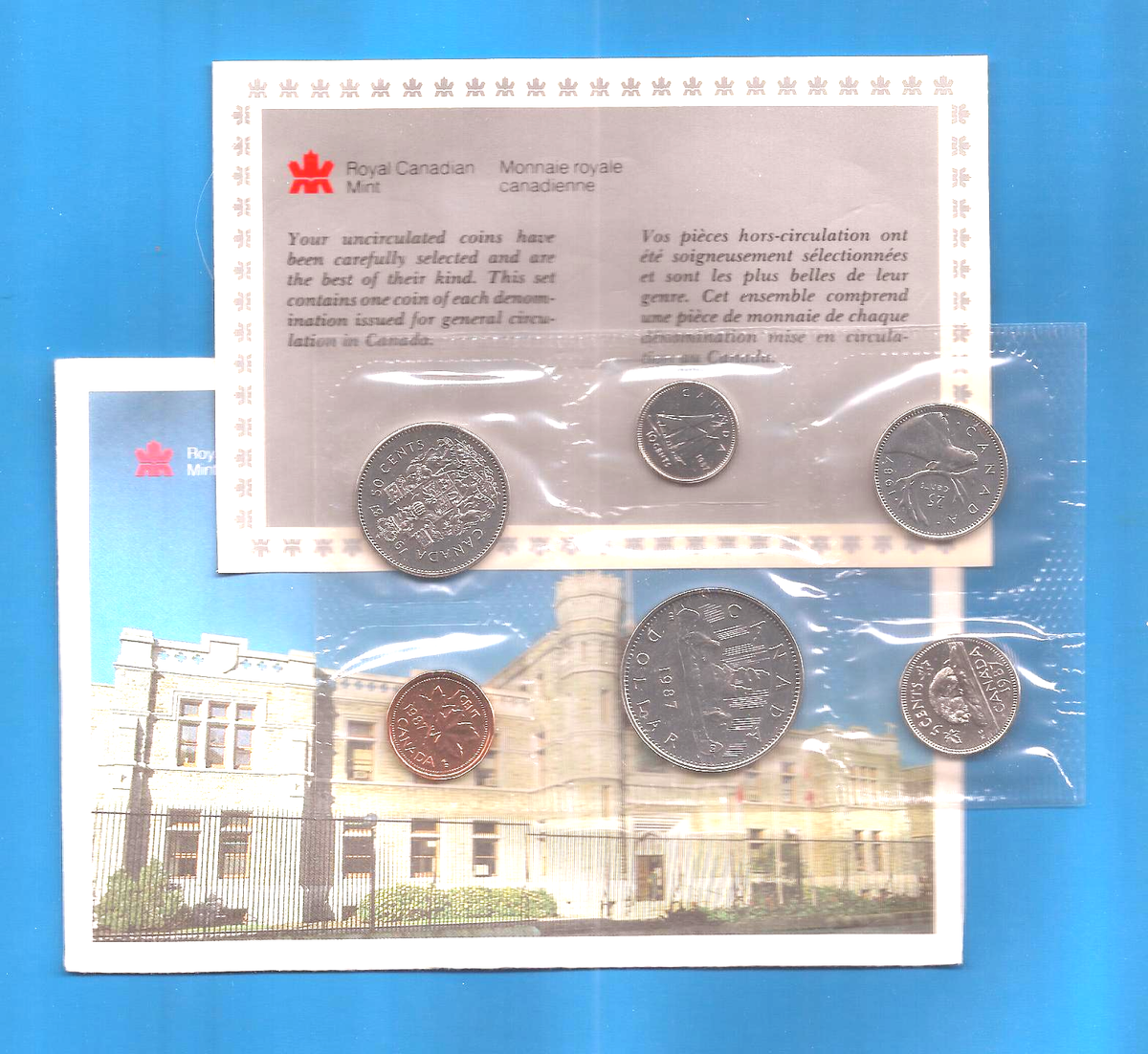 1987 CANADA Canadian Proof like PL nickel coin MINT set 30th