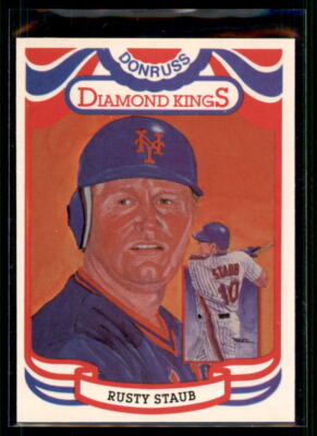1984 Donruss Rusty Staub ERR #6a New York Mets
