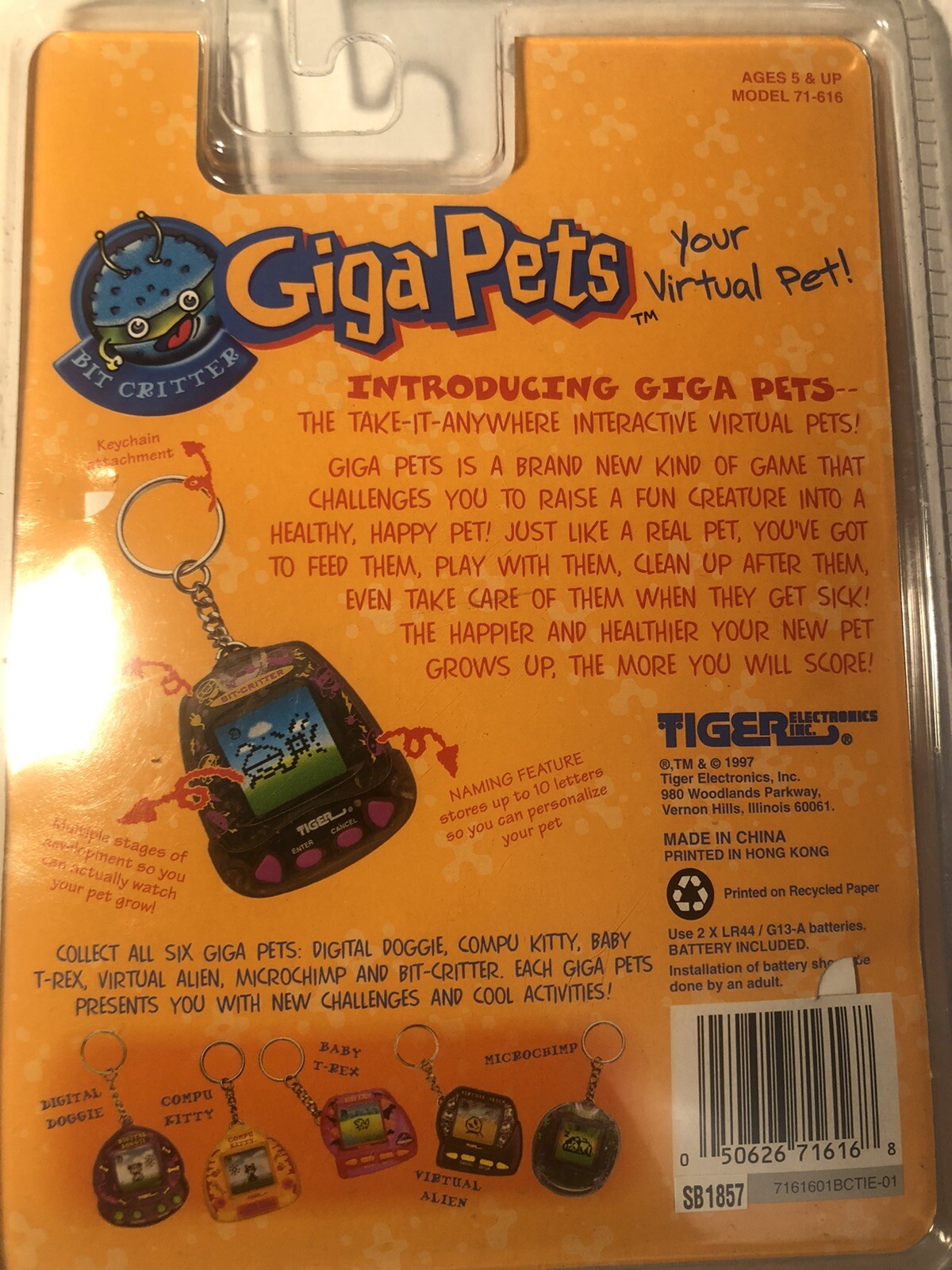 Giga Pet Bit Critter 1997 (Tiger Electronics) eBay