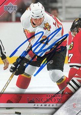 DAYMOND LANGKOW FLAMES AUTOGRAPH AUTO 05-06 UPPER DECK #274 *28346