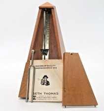 Seth Thomas Metronome De Maelzel Wood Wind Up Tunning Fork E899-575 ISS-2 Papper