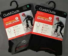 Boys Large 12/14 Cuddl Duds Waffle Thermal Baselayer 2 Piece Underwear Set - NWT