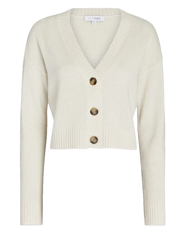 Suéteres Cárdigan Lana Blanco para Mujeres