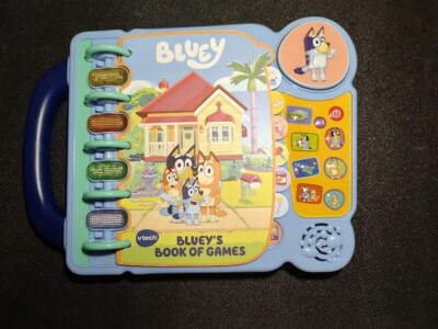 Vtech Bluey's Book of Games - Tested And Working learning book