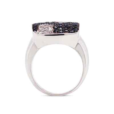 画材 Sapphire Genuine Fine Amazing Pave Set Brilliant Round Cut Blue Sapphire & White