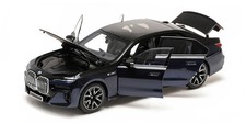 Minichamps 1:18 BMW i7 M70 (G70) BLUE & BLACK METALLIC 2024 WITH OPENINGS