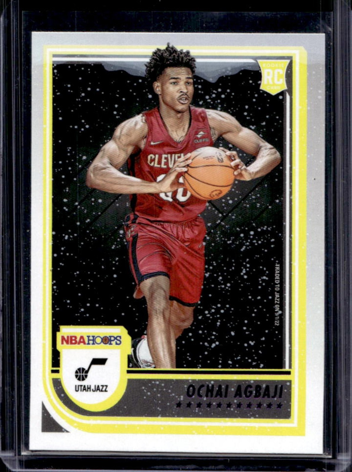 2022-23 Panini Hoops Winter Ochai Agbaji Purple RC Rookie #244 Jazz