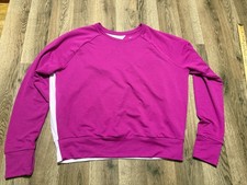 Tek Gear Sweatshirt, Women's Medium, Pink, Crew Neck, Pullover, Athletic Wear
