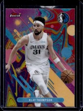 2025-26 Topps Finest Klay Thompson Common Oil Spill Refractor #89 Mavericks