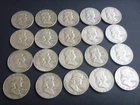 1962d Ben Franklin Half Dollars Roll of 20  90% Silver     Lot 40