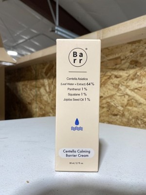 Barr Centella Calming Barrier Cream, 64% Centella Asiatica, 1% panthenol vitamin