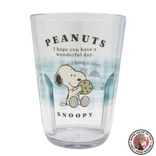 NEW Snoopy [Plastic Cup] Clear Tumbler 370ml / COOKIE TIME SNOOPY PEANUTS