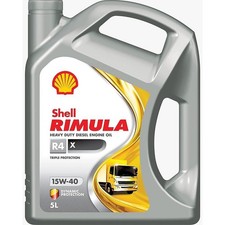 SHELL Rimula R4 X 5L 15W-40 Motor&ouml;l E7 CI-4 GLOBAL DHD-1 CATERPILLAR ECF-2