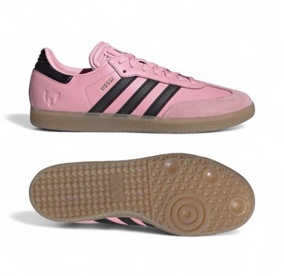 NEW In Box: Messi Samba Mens Light Pink & Core Black Soccer Shoes JP7844 Size 11