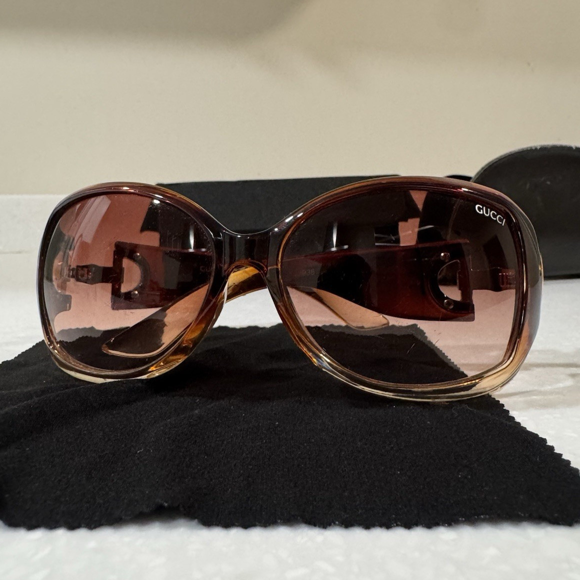 Gucci Horsebit GG 2969/S Women’s Oversized Brown Tinted Sunglasses UV400