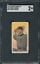 T206 Piedmont Hughie Jennings (Both Hands Showing) SGC 2 - Detroit - sharp!