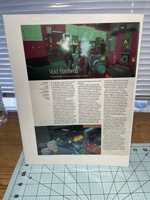 Void Bastards video game Preview Magazine Article print ad wall art Damage