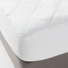 Full Machine Washable Waterproof Quilted Mattress Pad White - Made By