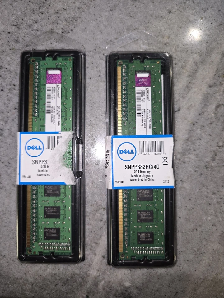 Dell (2X4GB) 8GB DIMM KIT PC3-10600 SDRAM Memory (SNPP382HC4G) - Image 4 of 4