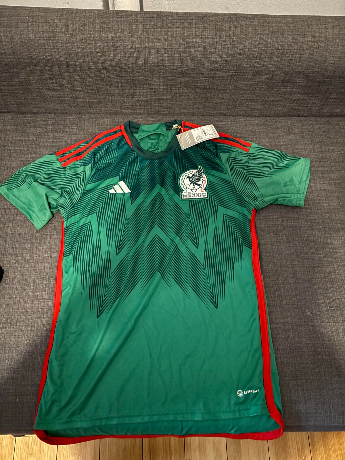 adidas Men's Mexico National Team 2022/23 Jersey - Size M, Green, New With Tags